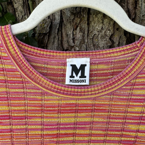 ✨Missoni pink and yellow textured quarter length sweater✨ - Picture 3 of 5